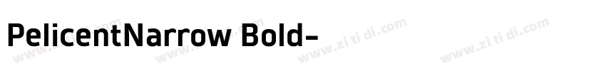 PelicentNarrow Bold字体转换